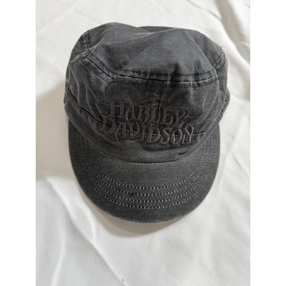 GRAIL Harley-Davidson Gray Cadet Hat Y2K -S